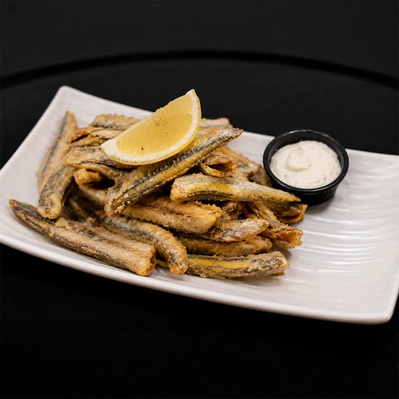 Anchois Frits — entrée du menu de Ray’s San Francisco à Tanger