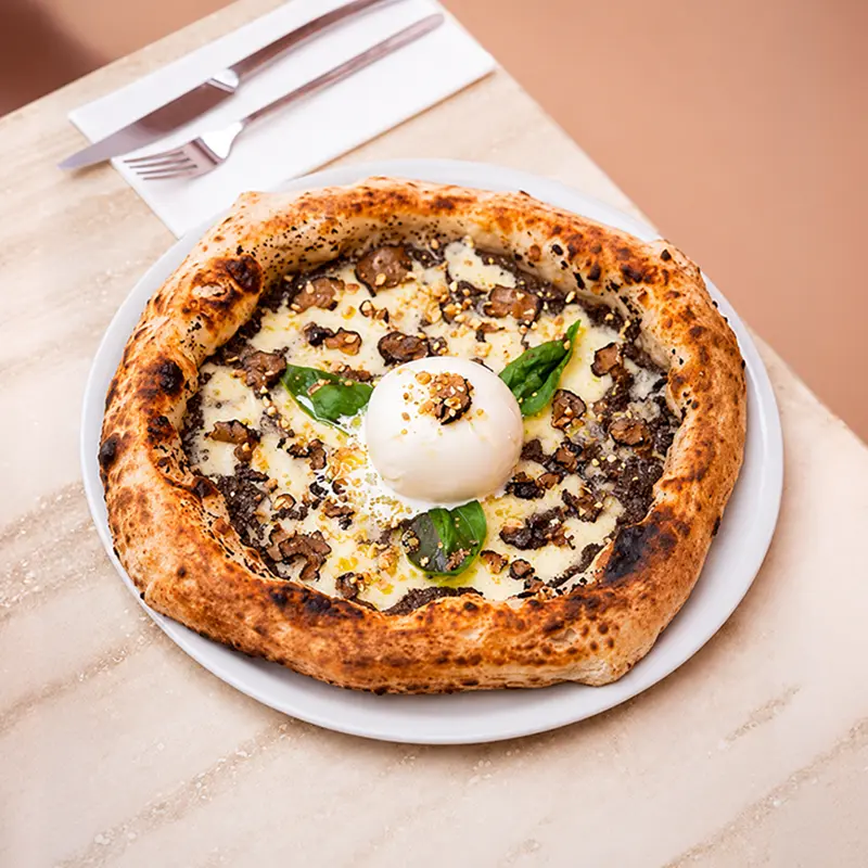 Tartufo Burrata — pizza du menu de Ray’s San Francisco à Tanger