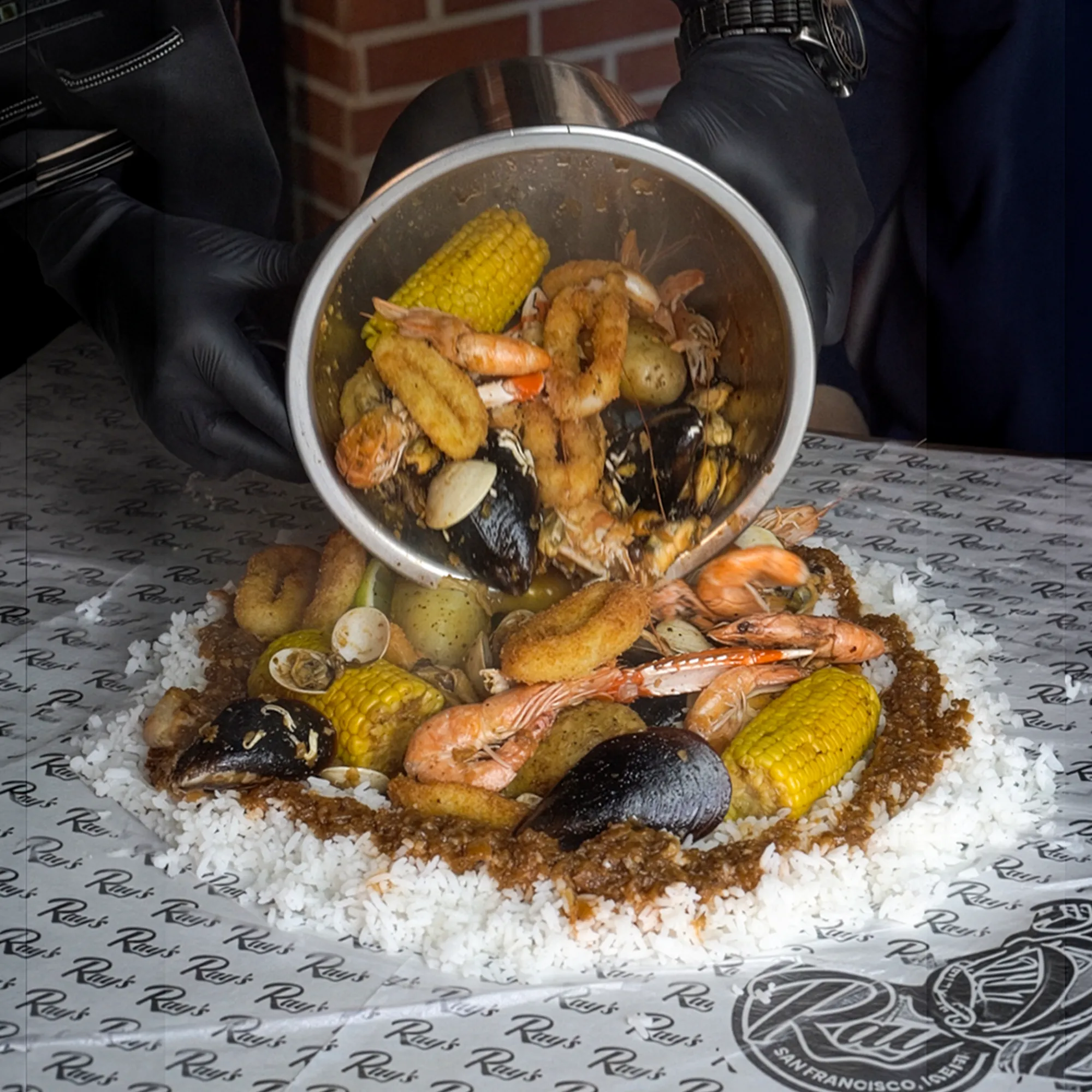 Cajun Seafood Boil Bag epice chez Ray's