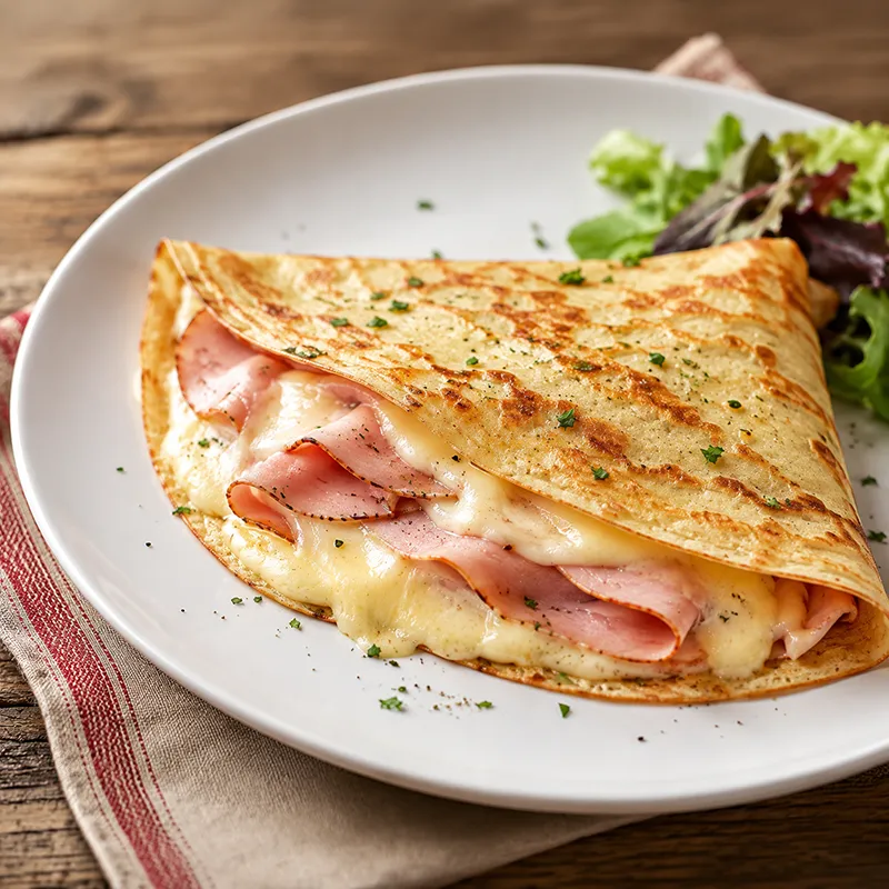 Crepe dinde fumee et fromage chez Ray's