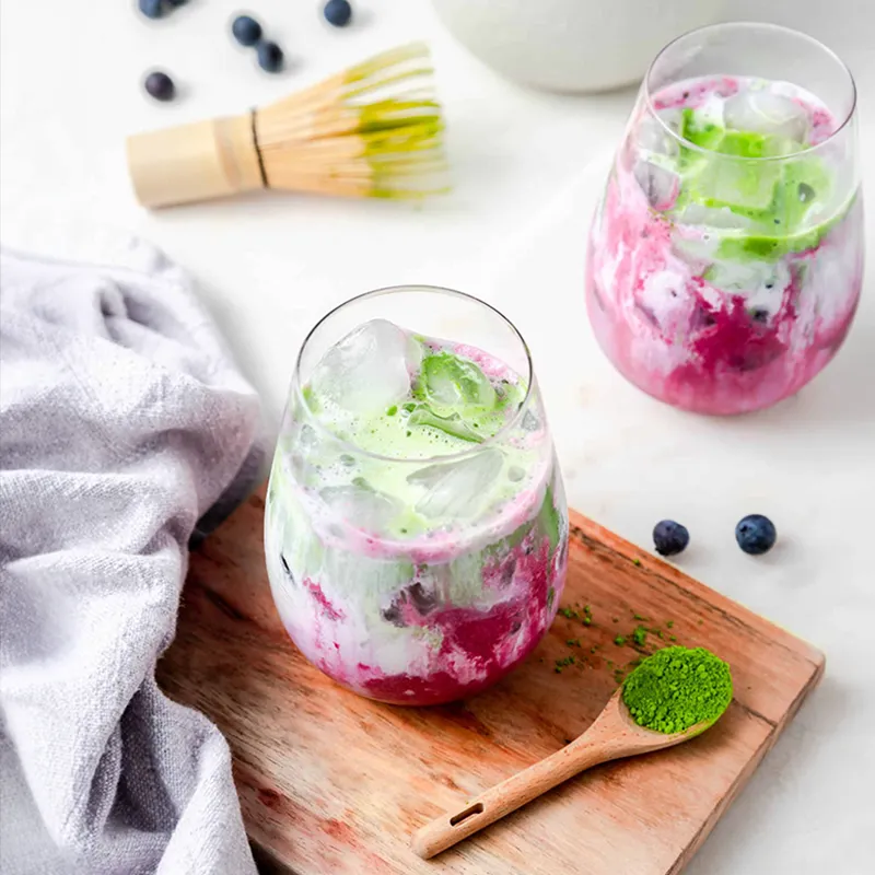 Iced Blueberry Matcha a la myrtille chez Ray's