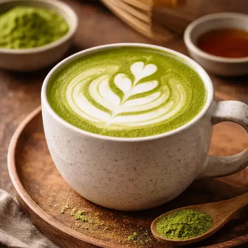 Matcha Latte chaud chez Ray's